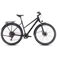 Cube Nature One Allroad Trapeze Hybride Fiets Shimano Essa 8S 700 mm Zwart 2025 || Maat: 54 cm / 172-185 cm