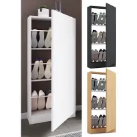 VCM FulisaHT schoenenkast 1 deur antraciet.