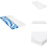 vidaXL Dekmatras - Dekmatrassen - Matras - Matrassen - Topmatras 7 cm gelschuim 90x200 cm