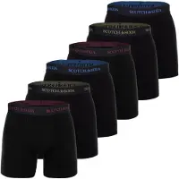 Scotch & Soda Boxershorts blauw / donkerrood / zwart