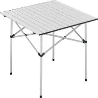 En.casa Tuintafel Castilenti klaptafel 70x70x70 cm zilverkleurig []