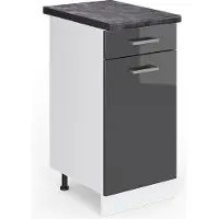 Vicco Keukenonderkast R-Line Antraciet Hoogglans 40 cm , WB Antraciet, Model 46656