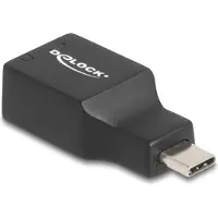 DeLOCK USB-C audio omvormer met 2x 3,5mm jack geluidskaart