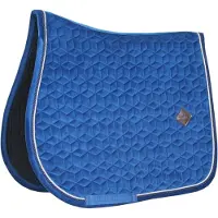 Kentucky Horsewear Horsewear - Zadeldoek - Basic Velvet Zadeldekje - Jumping - marine