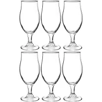 Bormioli Rocco 18x Stuks luxe bierglazen speciaalbier 375 ml - Bierglazen - Glazen voor speciaalbier