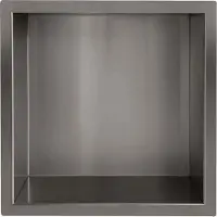 Wiesbaden Inbouwnis Yens 30x30x7 cm Gunmetal
