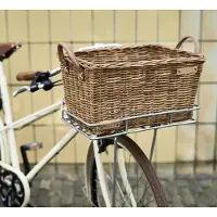 Basil Portland Fietsmand - Voor - Rotan - Bruin