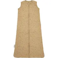 Meyco Baby Rib Mini Spot baby zomerslaapzak - toffee melange - 70cm - 0.3 TOG