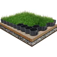 vidaXL Grasroosters 16 st 60x40x3 cm kunststof groen