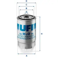 Ufi 24.H2O.02 Brandstoffilter