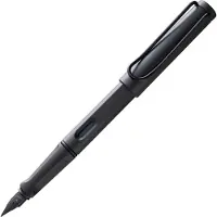 Lamy safari umbra vulpen - met ergonomische grip & zwarte stalen penpunt in schrijfdikte EF – duurzame ASA-kunststof - inclusief T 10 inktpatroon in blauw