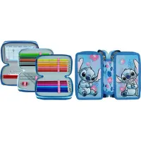 Scooli Stitch gevuld 3-vaks etui
