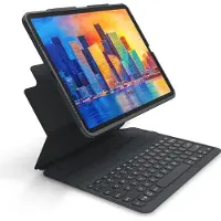 Zagg Pro Keys Apple iPad Pro (2022/2021/2020) 12.9 inch Toetsenbord Hoes QWERTY Grijs