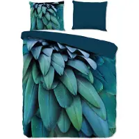 Pure Dekbedovertrek Micropercal Heather - petrol 240x200/220cm
