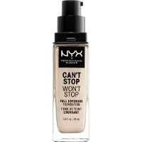 Nyx Facial make-up Foundation Can't Stop Won't Stop Foundation 02 Light Porcelain