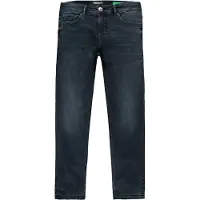 Cars waist regular fit jeans black denim Blauw Effen - maat 116