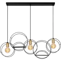 Lucide CIRCLE - Hanglamp - 3xE27 - Zwart