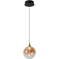 Lucide GISELA - Hanglamp - Ø 16 cm - LED Dimb. - 1x5W 2700K - Amber - Premium
