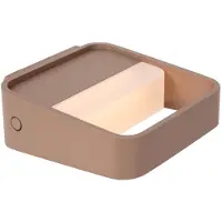 Lucide SILVI - Oplaadbare Wandlamp - Accu/Batterij - LED Dimb. - 1x3,7W 2700K - Roest bruin