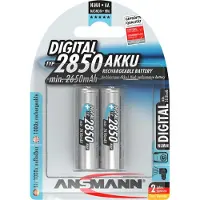Ansmann 5035082, 1x2: NiMH-accu, 2850 Mignon AA, 2650 mAh, geschikt voor digitale apparaten