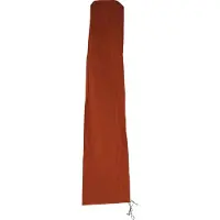 Mendler Beschermhoes voor zweefparasol tot 3,5 m, afdekhoes met ritssluiting ~ terracotta