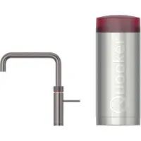 Quooker Fusion Square met COMBI boiler 3-in-1 kraan gunmetal