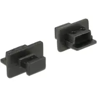 DeLOCK USB mini-B poort stofkap, 10st. (Stekkers en connectoren), Kabelaccessoires, Zwart