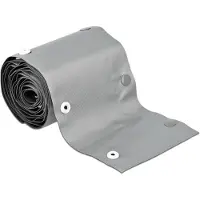 DeLOCK Cable protection sleeve with snap button fastener heat-resistant 2 m x 20 mm grey / black