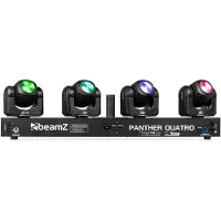 Beamz Panther Quatro Beam Bar - Bar met 4 moving heads - RGBW - 160W