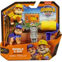 Spin Master Rubble & Crew - Rubble en Mix Build-It set - met 85 g speelzand en 2 stuks handgereedschap