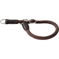 Hunter Freestyle - Halsband Hond - Bruin - Touw - S-M - 40 cm