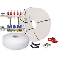 Vloerverwarming-Direct 9 Groeps Set Open LT-verdeler (9 groeps)