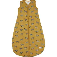 Meyco Baby Zebra Animal baby slaapzak rond gevoerd - honey gold - 86cm - 2.5 TOG