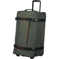 American Tourister Trolley 'Urban Track M' olijfgroen / oranje / zwart