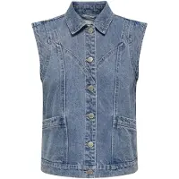 ONLY Bodywarmer 'ONLKennedy' blauw denim