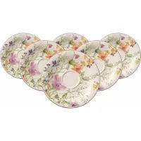 Villeroy & Boch Frühstücksuntertassen Mariefleur Basic ø 19 cm Set van 6