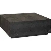 Tower Living Ziano coffeetable 80x80x40 (Zwart, 80x80x40cm)