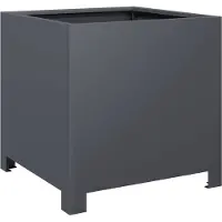 vidaXL Plantenbak 40x40x40 cm staal antracietkleurig