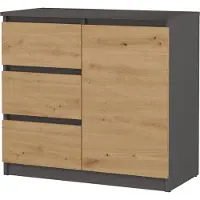 Top E Shop Malwa 1D3S ANTRACITE ARTISAN ladekast