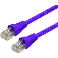 Telegärtner Patchkabel, S/FTP, Cat.6A, LSOH, paars, 10 meter