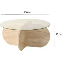 Skye Decor Salontafel, Bubble (75 x 35 x 75 cm)