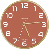 Unilux Baltic klok hout/roze