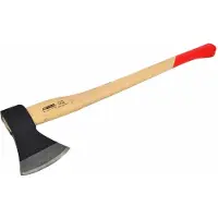 AWTOOLS Black Line - Timmermansbijl - 1,8 kg - Beukenhouten Handgreep - Gepoedercoate Kop