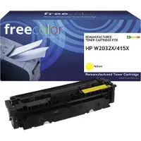 Freecolor Toner, Toner HP 415X geel 6000 pagina's gereviseerd