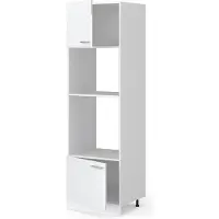 Vicco R-Line Magnetronkast – 60 cm Wit Hoogglans