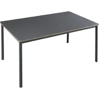 En.casa Eettafel Lindesberg 140x80x75 cm grijs eikenkleurig en zwart
