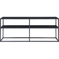 En.casa TV-tafel 'Solund', 120x30x46 cm, zwart, staal