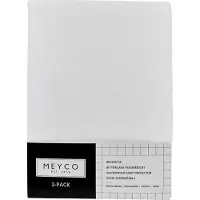 Meyco Bedzeil Molton Ledikant Wit 2st.