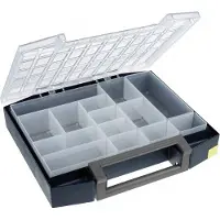 Raaco sorteerkasten, model A, met 14 compartimenten, afmetingen 421 x 361 x 78 mm, slagvast