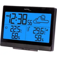 Technoline weerstation - WS 9252 - 140x100x47mm - zwart - met 1 buitensensor 50m - TL-WS9252